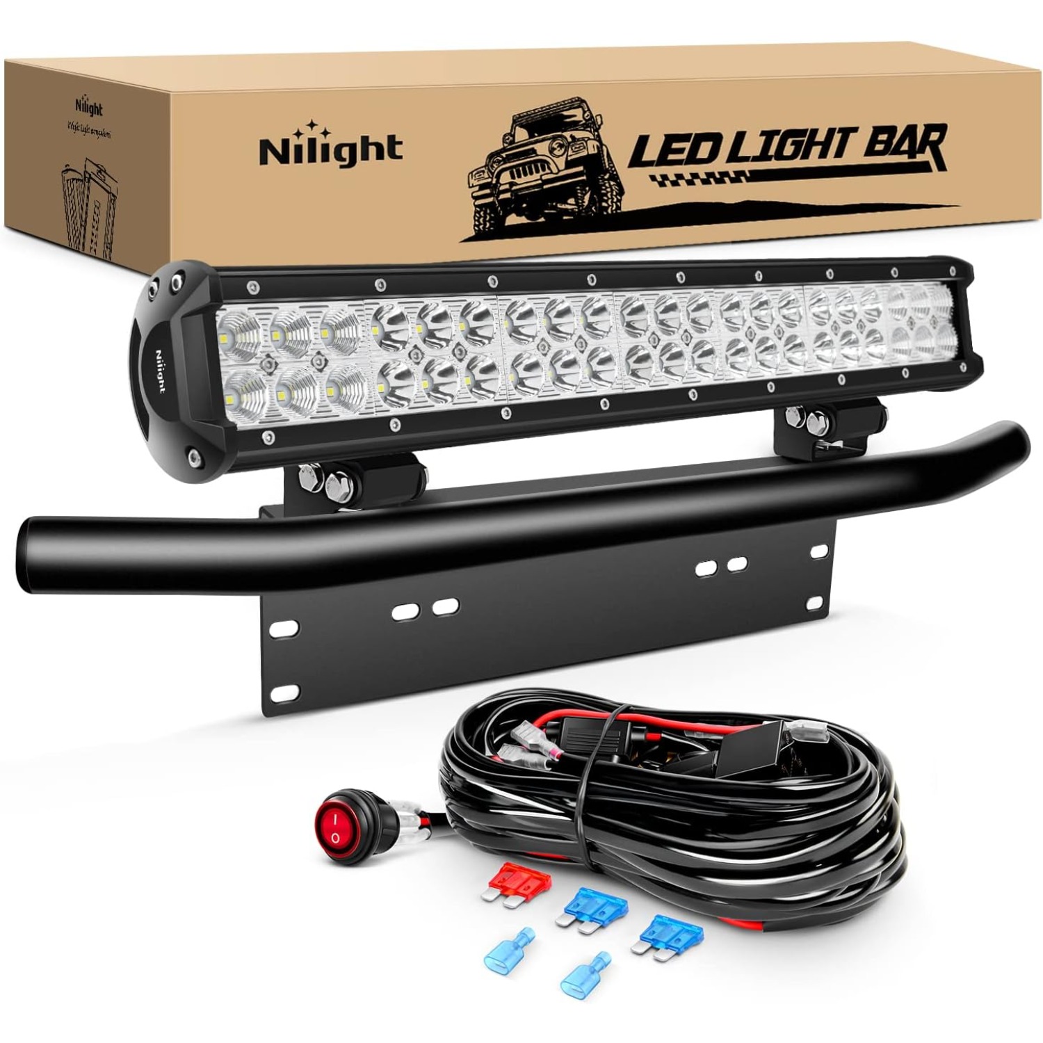 Flood Tray Table - Barre lumineuse LED Nilight 20 pouces