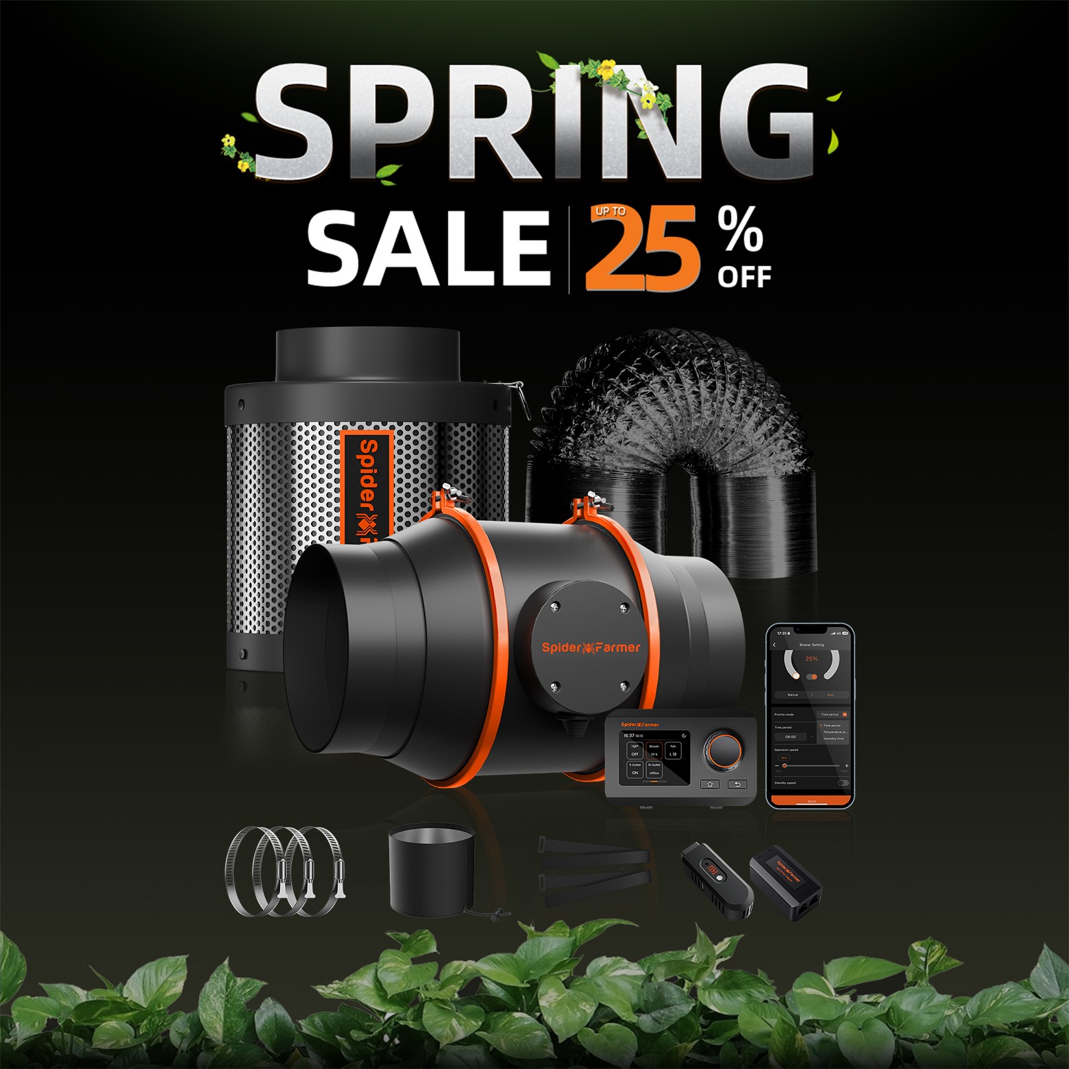 Spider Farmer Kit de ventilate - Grow Tent 4X4 avis et prix