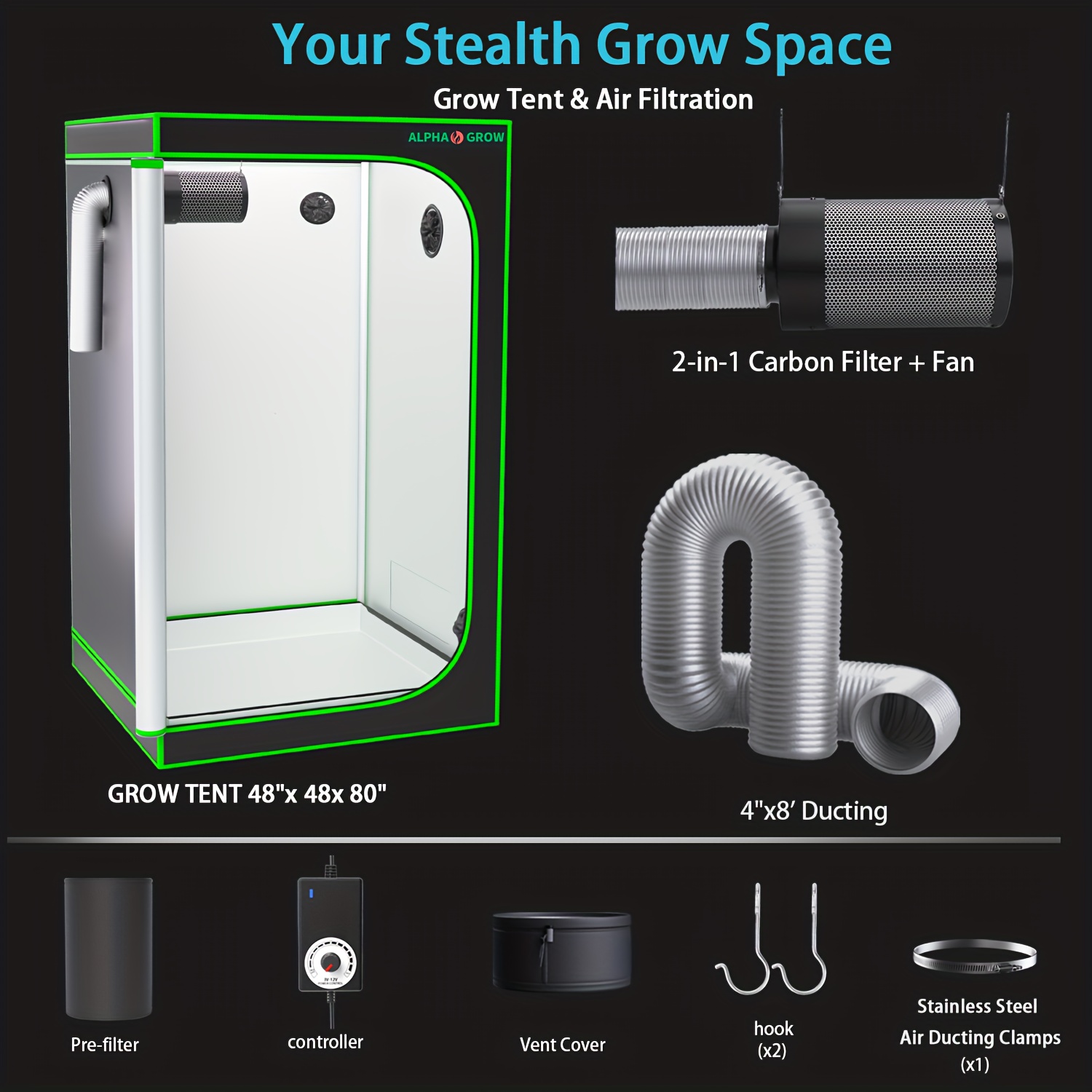 ALPHAGROW – tente de culture i - Grow Tent 4X4 avis et prix